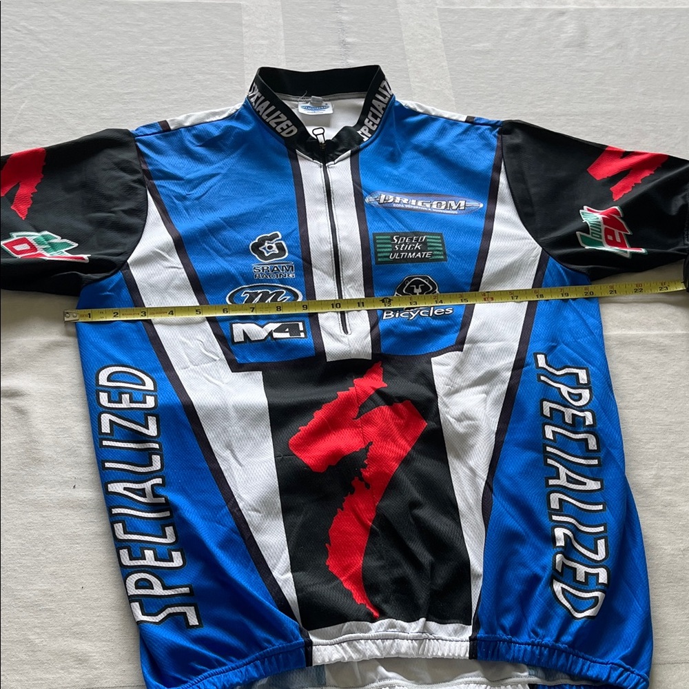 Specialized Men's Blue, Black, and Red Cycling Jersey L and Shorts M Set - Picture 6 of 13